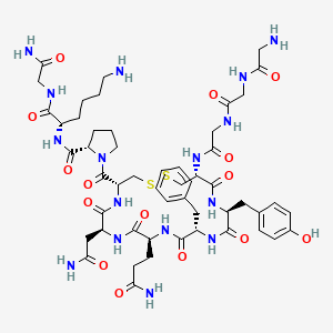 Структурная формула Terlipressin, CAS 14636-12-5, формула C52H74N16O15S2