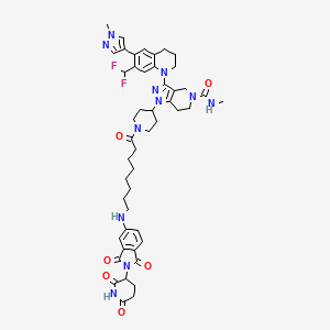 Структурная формула Thalidomide-NH-CBP/p300 ligand 2, CAS 2484739-21-9, формула C48H57F2N11O6