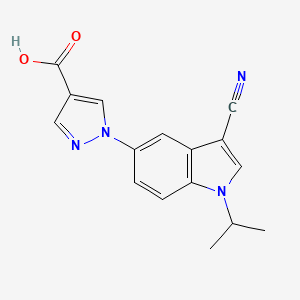 Структурная формула Tigulixostat, CAS 1287766-55-5, формула C16H14N4O2