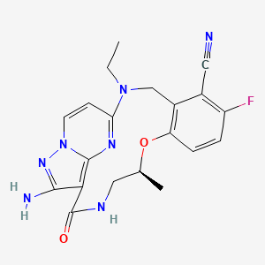 Структурная формула TPX-0022(CSF1R-IN-2), CAS 2271119-26-5, формула C20H20FN7O2