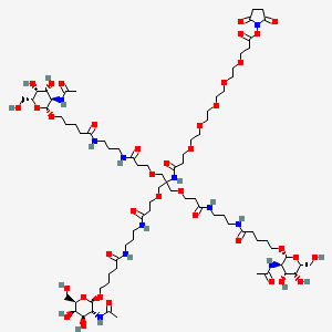 Структурная формула Tri-GalNAc-NHS ester, CAS 1953146-83-2, формула C79H137N11O37