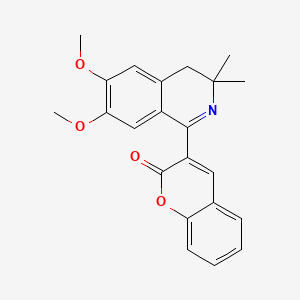 Структурная формула TRPC6-PAM-C20, CAS 667427-75-0, формула C22H21NO4