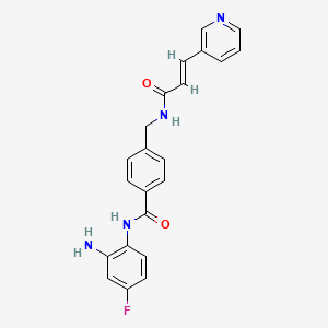 Структурная формула Tucidinostat, CAS 1616493-44-7, формула C22H19FN4O2