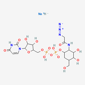 Структурная формула UDP-GalNAz disodium, CAS 653600-61-4, формула C18H29N6NaO16P2