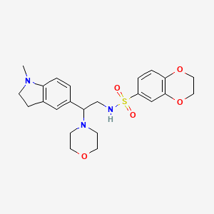 Структурная формула UHRF1 PHD inhibitor MLD5, CAS 946347-36-0, формула C23H29N3O5S