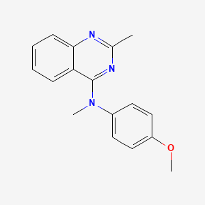 Структурная формула Verubulin hydrochloride, CAS 827031-83-4, формула C17H17N3O