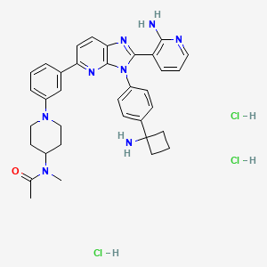 Структурная формула Vevorisertib trihydrochloride, CAS 1416775-08-0, формула C35H41Cl3N8O