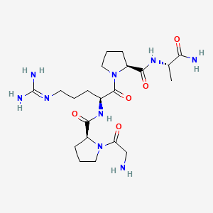 Структурная формула Vialox, CAS 135679-88-8, формула C21H37N9O5
