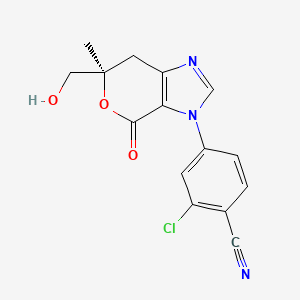 Структурная формула Vicadrostat, CAS 1868065-21-7, формула C15H12ClN3O3