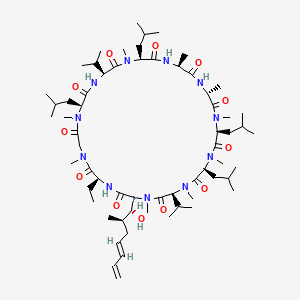 Структурная формула Voclosporin, CAS 515814-01-4, формула C63H111N11O12