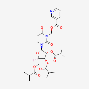 Структурная формула VV261, CAS 3003864-86-3, формула C28H34FN3O11