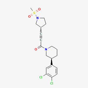 Структурная формула VVD-118313, CAS 2875046-27-6, формула C19H22Cl2N2O3S