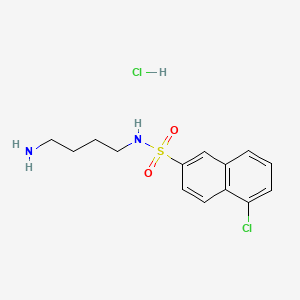 Структурная формула w-13 Hydrochloride, CAS 88519-57-7, формула C14H18Cl2N2O2S