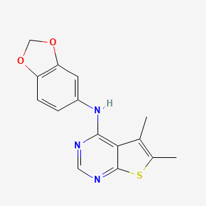 Структурная формула WAY-304800-A, CAS 345616-08-2, формула C15H13N3O2S
