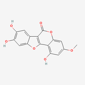 Структурная формула wedelolactone, CAS 524-12-9, формула C16H10O7