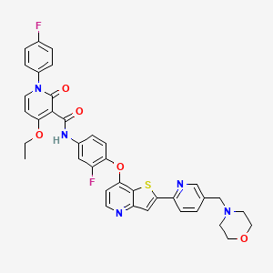 Структурная формула WM-S1-030, CAS 2377507-01-0, формула C37H31F2N5O5S