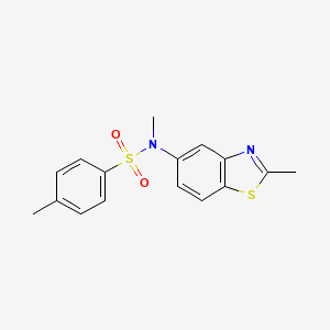 Структурная формула WYE-175761, CAS 92966-73-9, формула C16H16N2O2S2