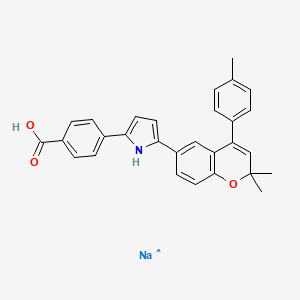 Структурная формула YCT529, CAS 2863670-67-9, формула C29H25NNaO3