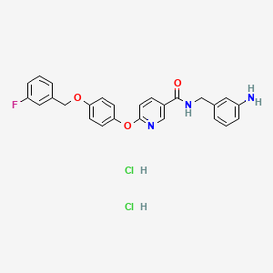 Структурная формула YM-244769 dihydrochloride, CAS 1780390-65-9, формула C26H24Cl2FN3O3