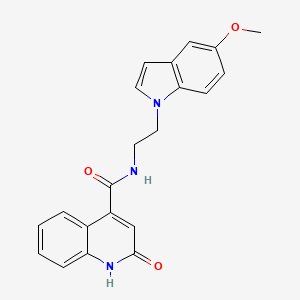 Структурная формула ZINC13000658, CAS 1324070-76-9, формула C21H19N3O3
