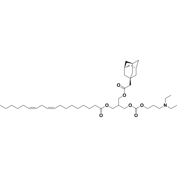 Структурная формула Lipid 11-A-M, CAS 2408140-60-1, формула C42H71NO7