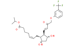 Структурная формула 15-Keto Travoprost, CAS 404830-45-1, формула C26H33O6F3