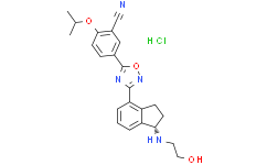 Структурная формула Ozanimod hydrochloride, CAS 1618636-37-5, формула C23H25ClN4O3