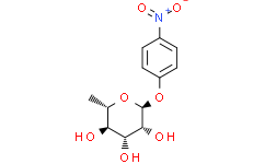 Структурная формула 4-Nitrophenylrhamnoside, CAS 18918-31-5, формула C12H15NO7