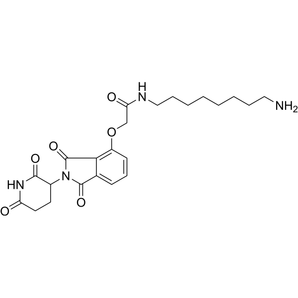 Структурная формула E3 Ligase Ligand-Linker Conjugates 20, CAS 1950635-15-0, формула C23H30N4O6