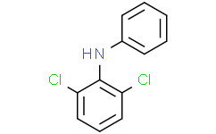 Структурная формула 2,6-Dichlorodiphenylamine, CAS 15307-93-4, формула C12H9NCl2