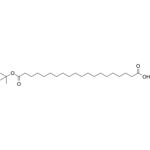 Структурная формула 20-(Трет-Бутокси)-20-оксоикозановая кислота, CAS 683239-16-9, формула C24H8N4O8