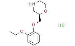 Структурная формула (R)-Viloxazine Hydrochloride, CAS 56287-63-9, формула C13H20ClNO3