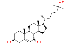 Структурная формула 7α,25-Dihydroxycholesterol, CAS 64907-22-8, формула C27H46O3