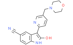 Структурная формула AZD1080, CAS 612487-72-6, формула C19H18N4O2