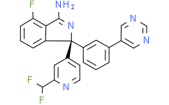 Структурная формула AZD3839, CAS 1227163-84-9, формула C24H16F3N5