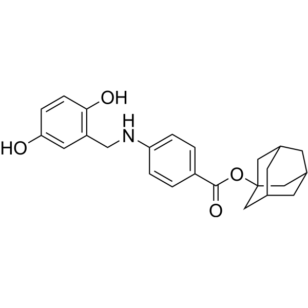 Структурная формула Адафостин, CAS 241127-58-2, формула C24H27NO4