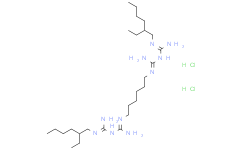 Структурная формула Alexidine dihydrochloride, CAS 1715-30-6, формула C26H58Cl2N10