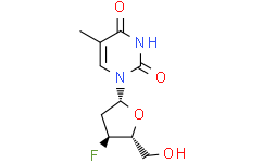 Структурная формула Alovudine, CAS 25526-93-6, формула C10H13N2O4F