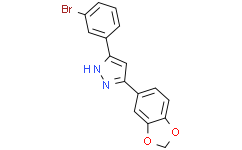 Структурная формула Anle138b, CAS 882697-00-9, формула C16H11BrN2O2