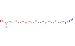Структурная формула Azido-PEG5-acid, CAS 1425973-16-5, формула C13H25N3O7