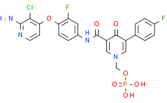 Структурная формула BMS-817378 free base, CAS 1174161-69-3, формула C24H18ClF2N4O7P
