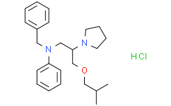 Структурная формула Bepridil hydrochloride, CAS 68099-86-5, формула C24H33ClN2O