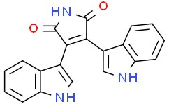 Структурная формула Bisindolylmaleimide IV, CAS 119139-23-0, формула C20H13N3O2