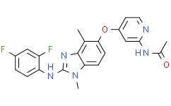 Структурная формула CHZ868, CAS 1895895-38-1, формула C22H19F2N5O2