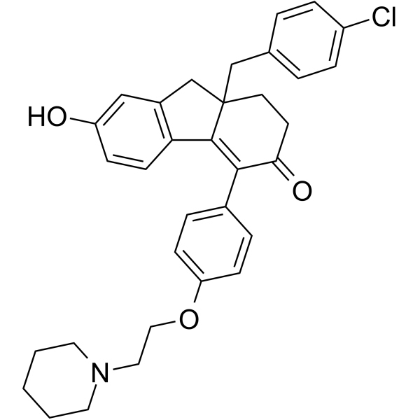 Структурная формула CMP8, CAS 851107-28-3, формула C33H34ClNO3
