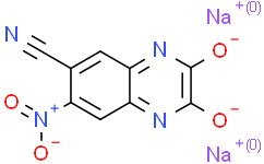 Структурная формула CNQX disodium salt, CAS 479347-85-8, формула C9N4O4Na2H2