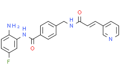 Структурная формула Tucidinostat(Chidamide), CAS 743420-02-2, формула C22H19FN4O2