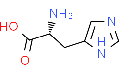 Структурная формула D-Histidine, CAS 351-50-8, формула C6H9N3O2
