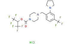 Структурная формула ABX-1431 hydrochloride, CAS 2043074-64-0, формула C20H23ClF9N3O2