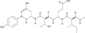 Структурная формула AC-IETD-PNA (Caspase-8 Chromogenic Substrate), CAS 219138-21-3, формула C27H38N6O12